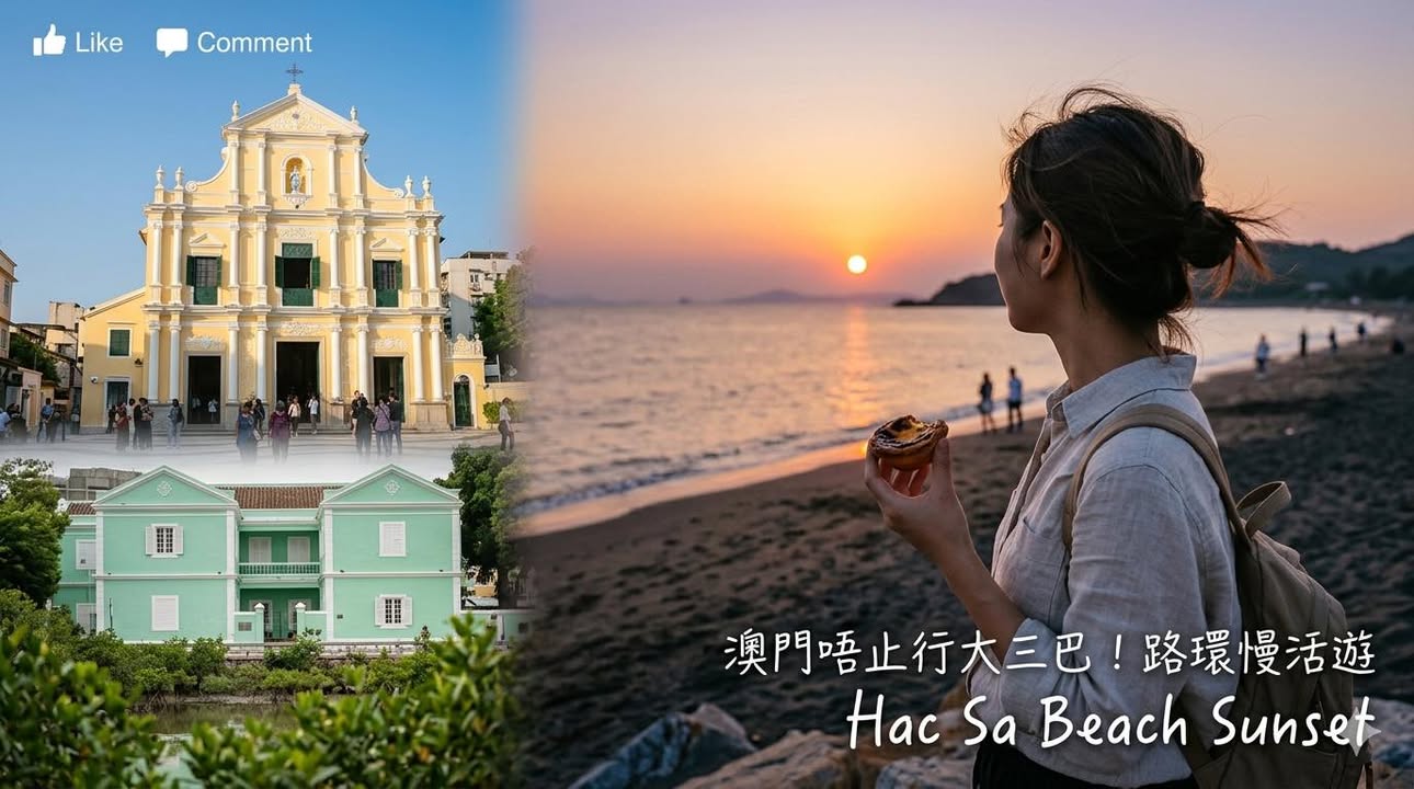 中國去開澳門仲係行大三巴係時候轉場啦​配圖,香港人旅行攻略視覺素材