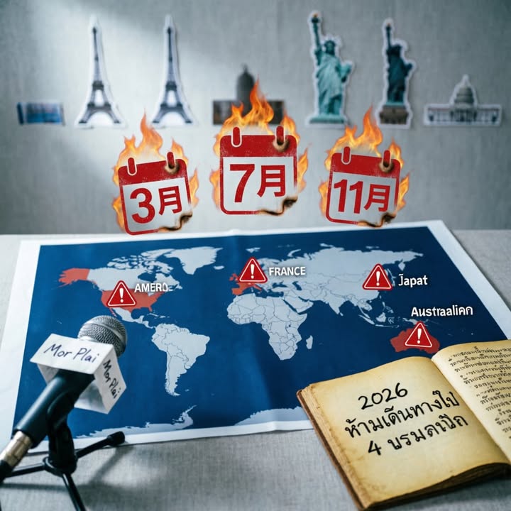 曼谷🇭🇰泰國靈媒預言 2026 勿去 4 國配圖,香港人旅行攻略視覺素材