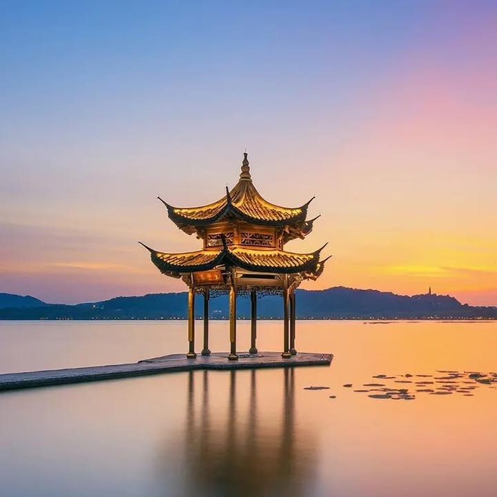 【杭州】遇見最美的風景 中國杭州遇見最美的風景配圖,香港人旅行攻略視覺素材