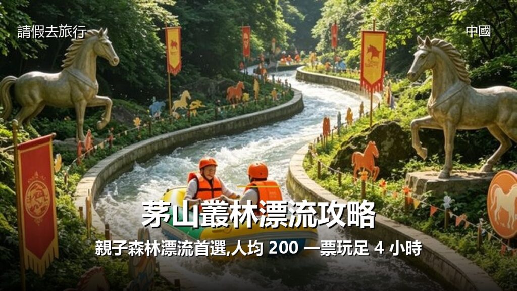 茅山叢林漂流攻略:親子森林漂流首選,人均 200 一票玩足 4 小時 - GALVOX V11 旅遊攻略封面海報