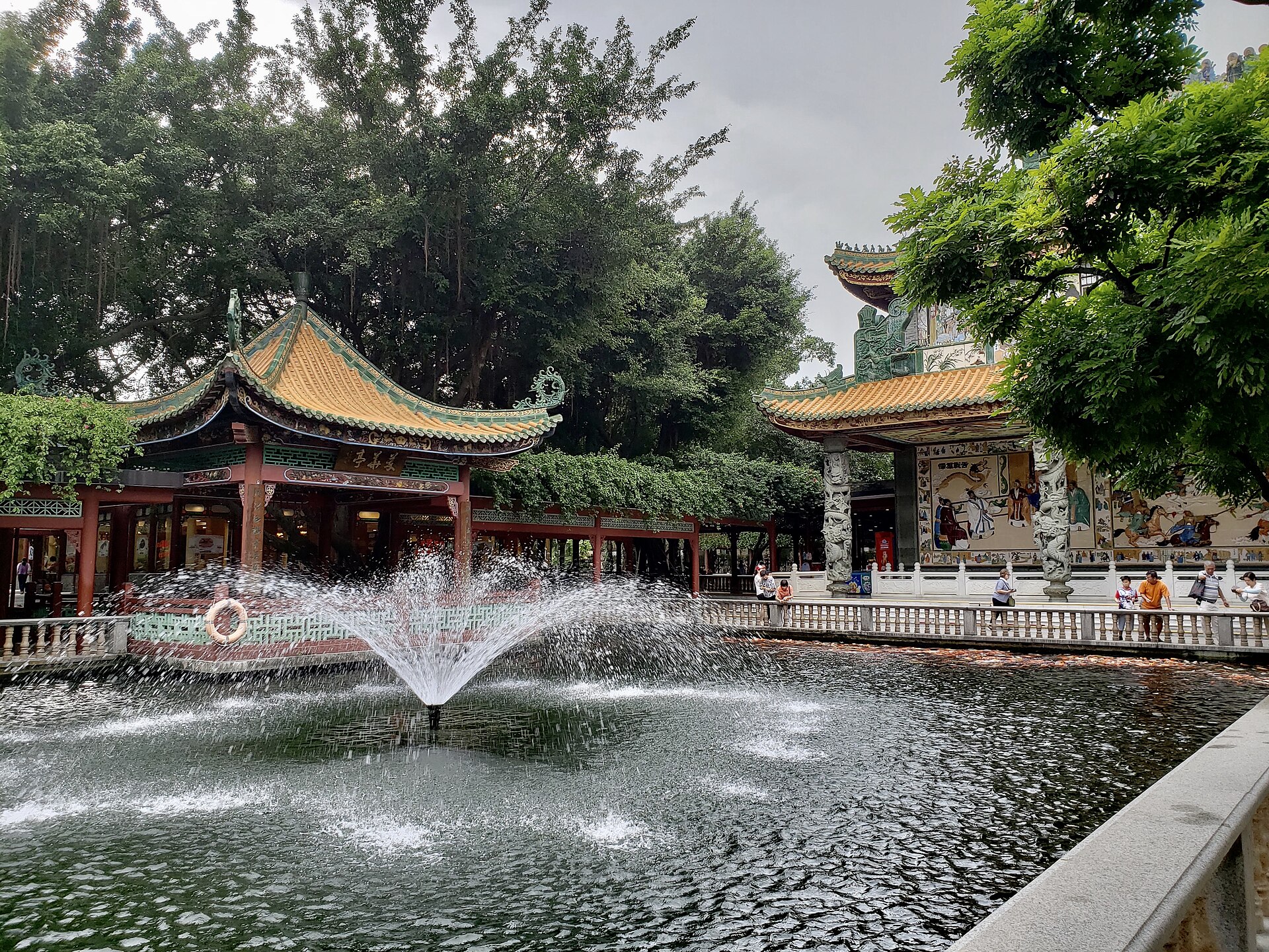 寶墨園2018年噴泉與園林建築實拍