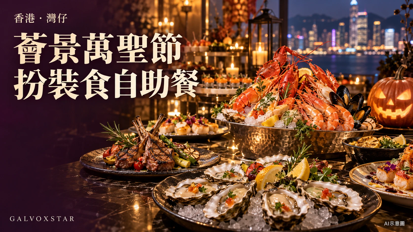 薈景萬聖節：扮裝食自助餐，AI概念封面