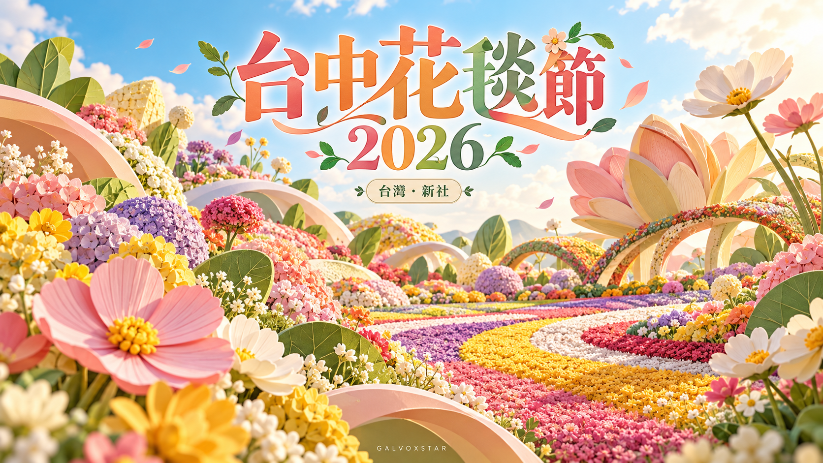 台中花毯節2026｜新社賞花日期、甜點王國與親子出發前要點概念封面