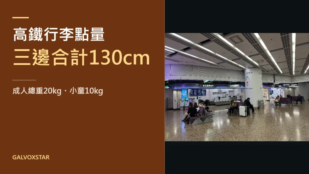 西九龍站資料照與130厘米及20公斤行李攻略標題