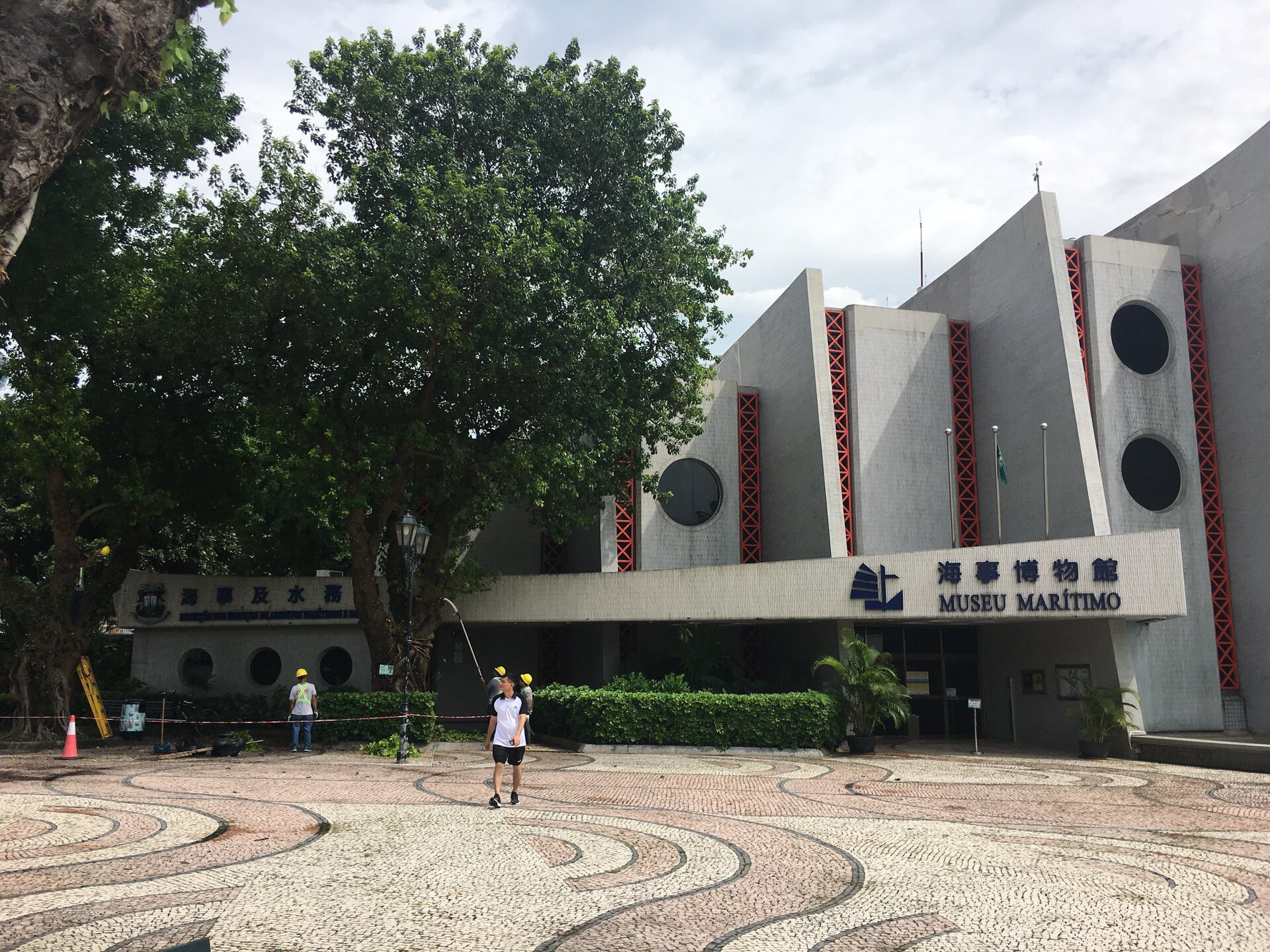 澳門海事博物館外觀、館名及船舶造型建築
