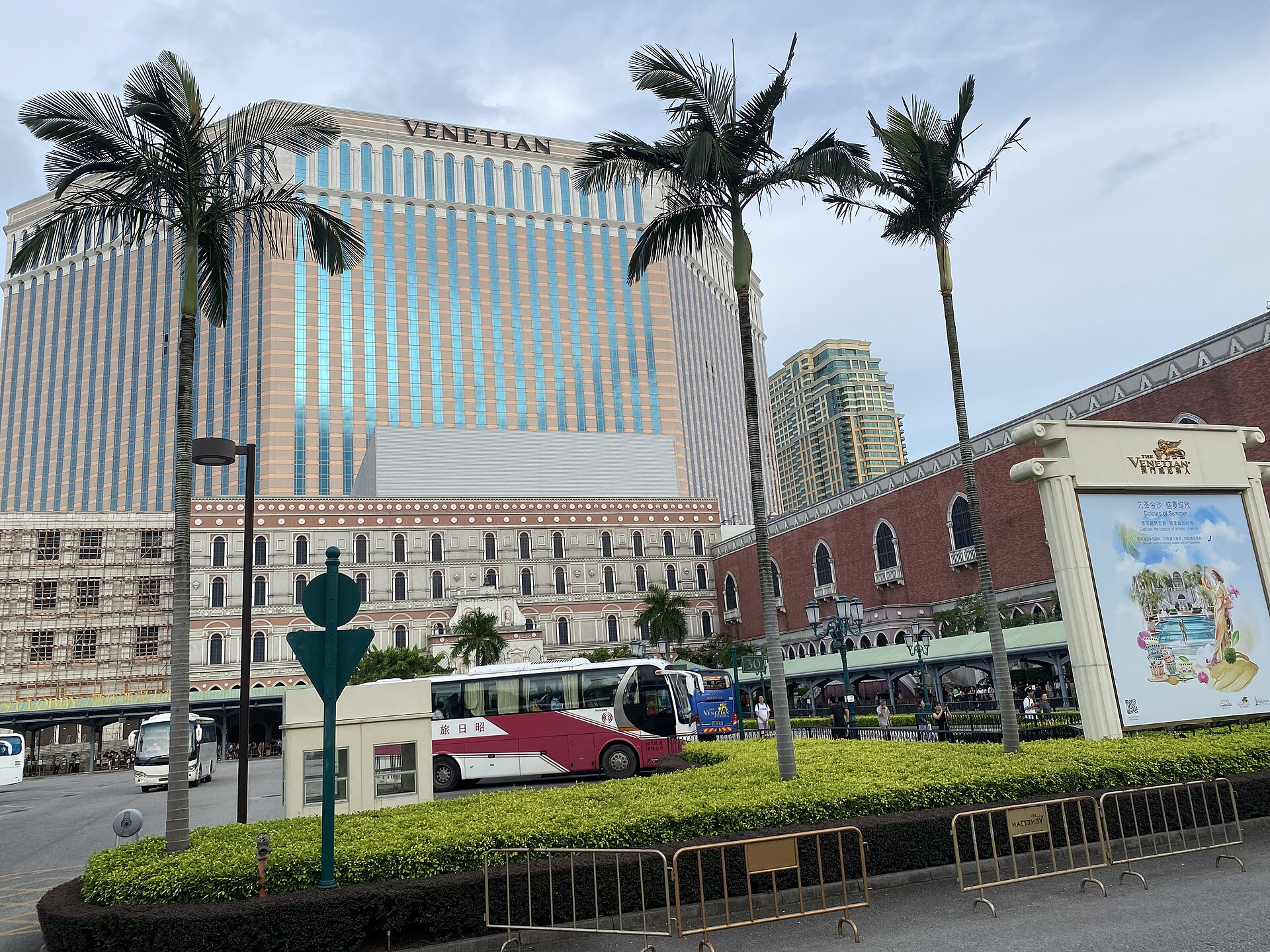 澳門威尼斯人建築外觀，2023年8月資料照