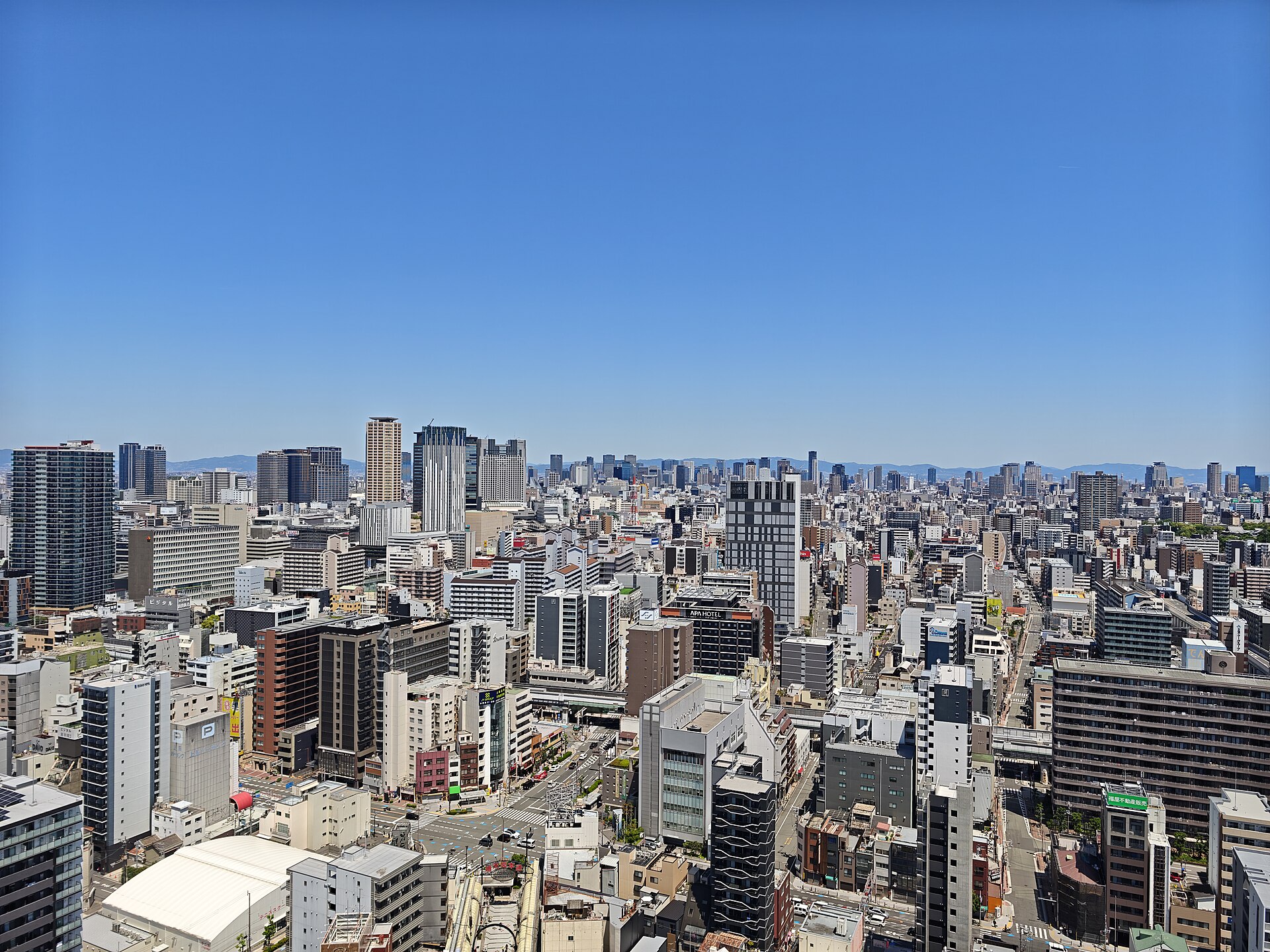 2026年5月從大阪通天閣望出去的城市景觀實拍