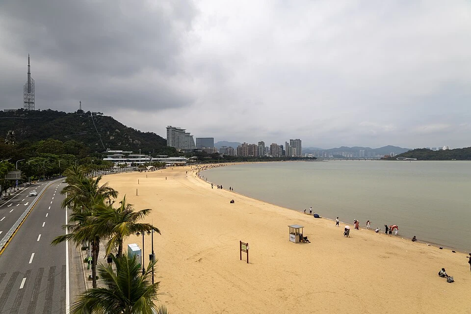 珠海香爐灣沙灘與海岸資料照片